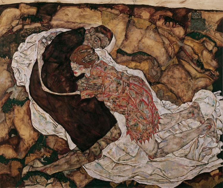 Egon Schiele Death and Maiden (mk12) Germany oil painting art